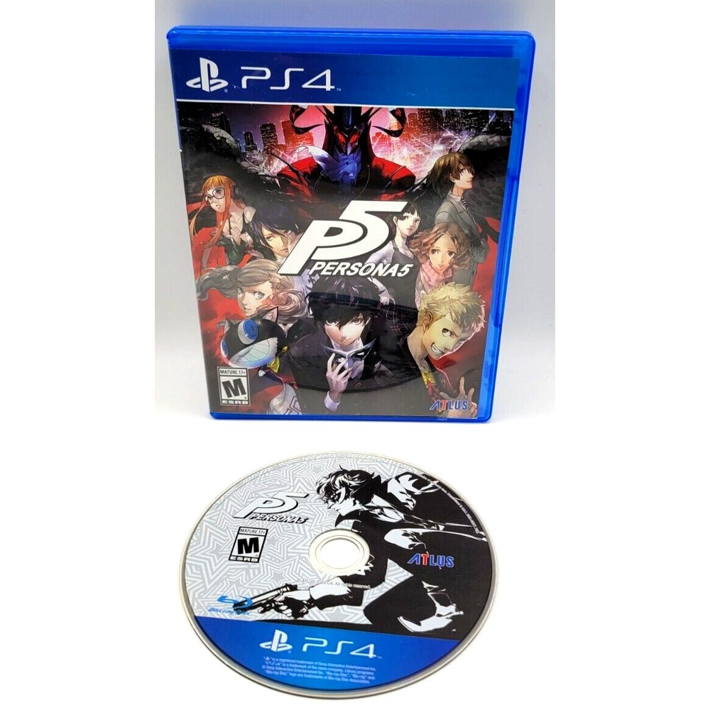 PERSONA 5 COMPLETE CIB SONY PS4 PLAYSTATION 4 TESTED & WORKS GREAT
